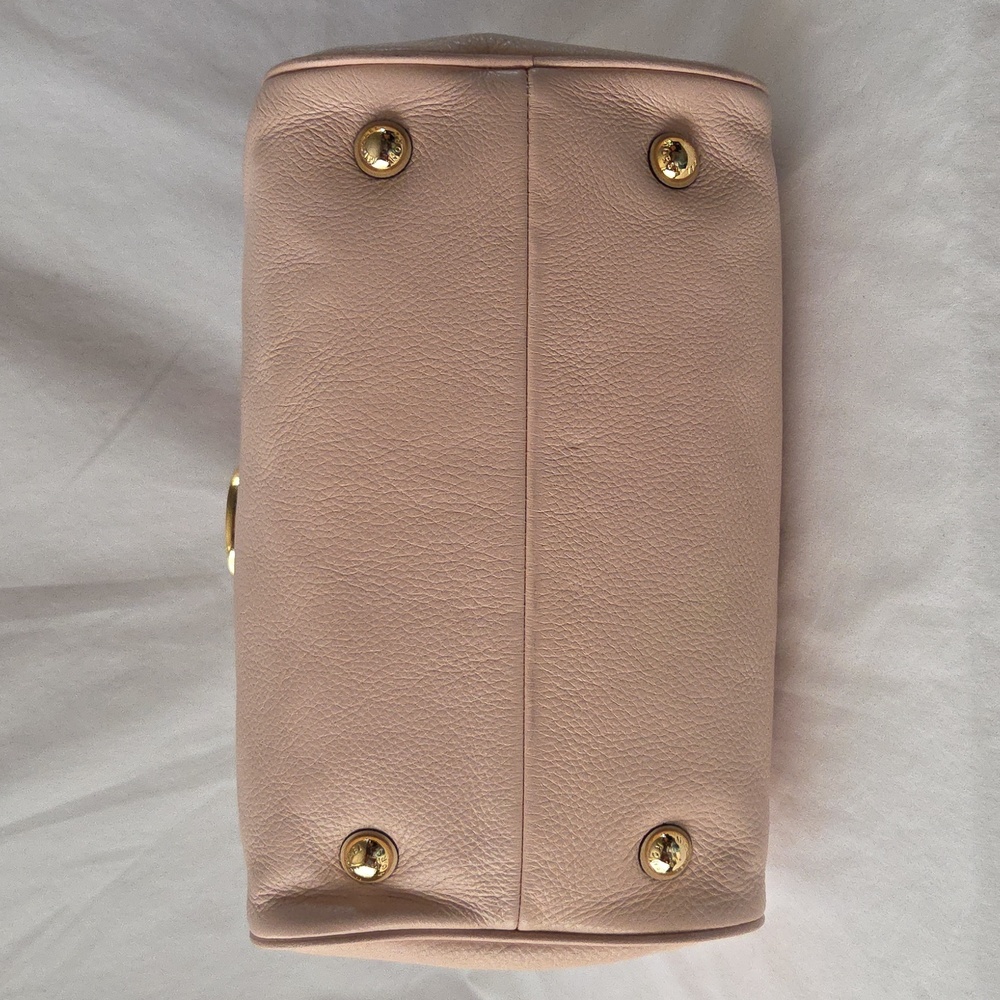 Michael Kors Pebble Leather Blush Grayson Satchel Handbag - Picture 6 of 16